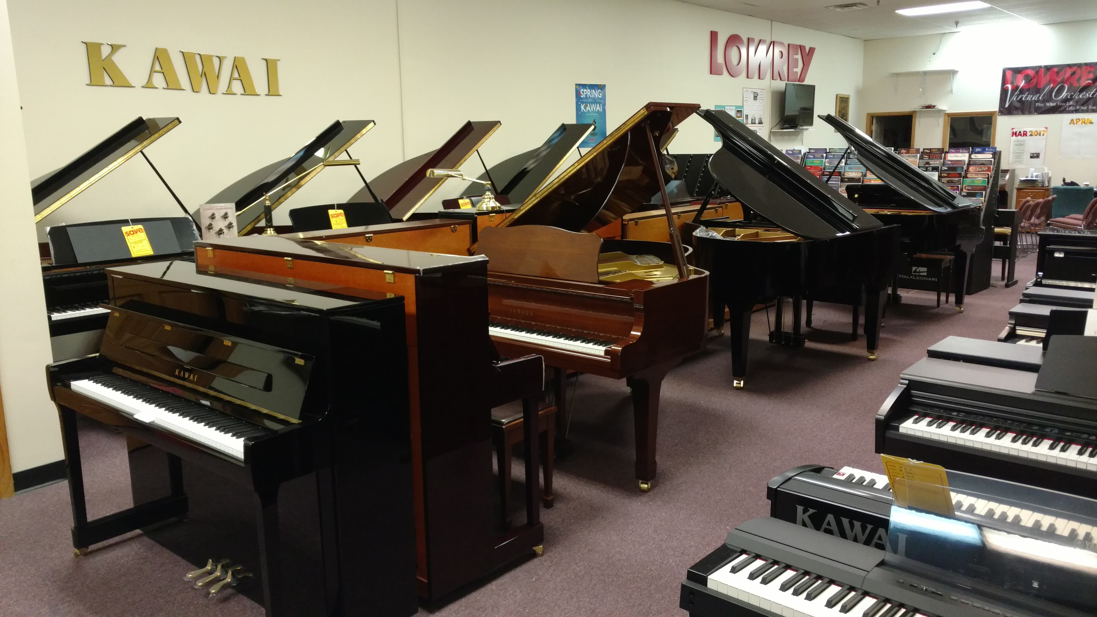 Vittone's Music Center showroom